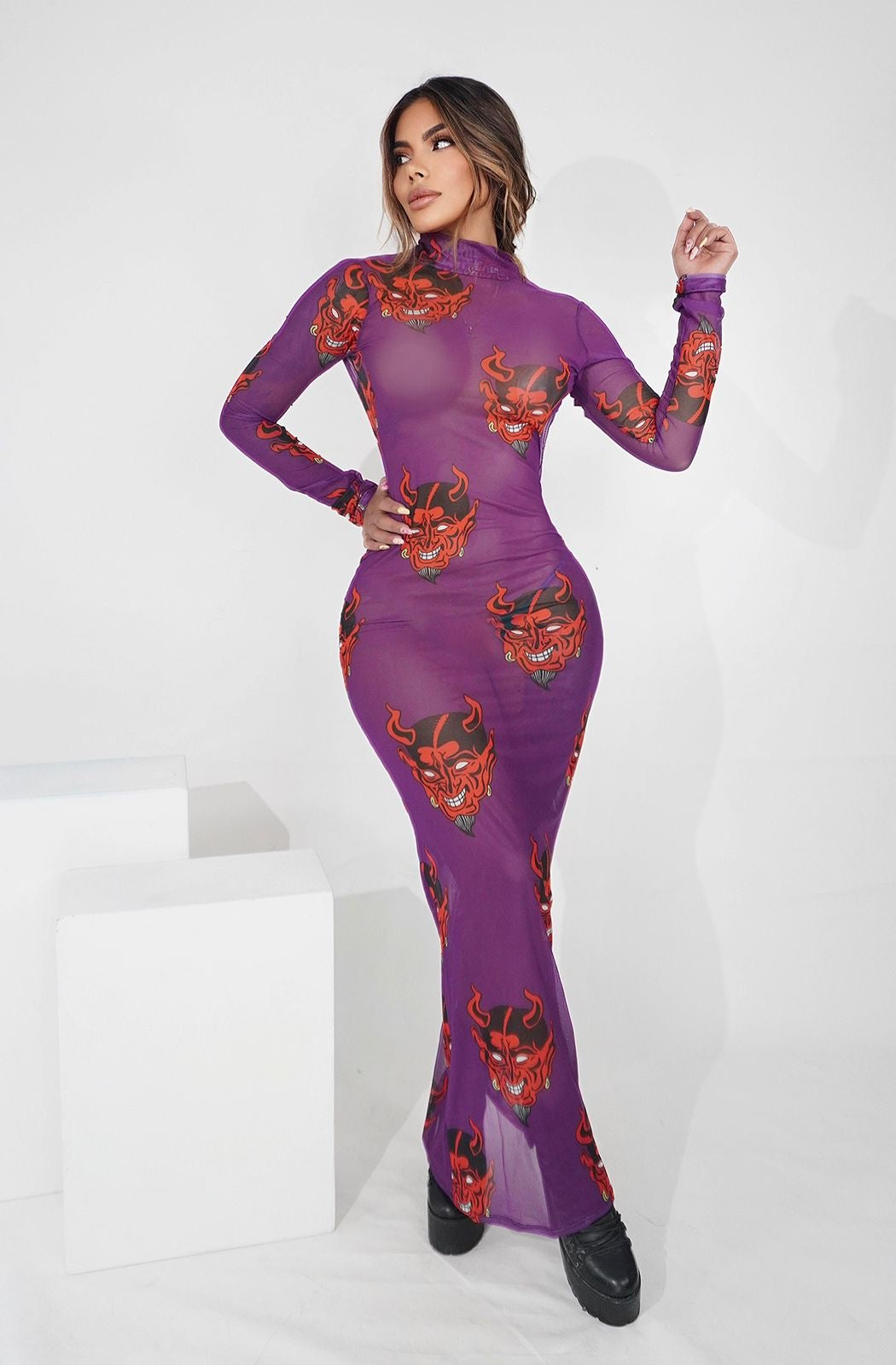 Vestido Largo Purple Demon